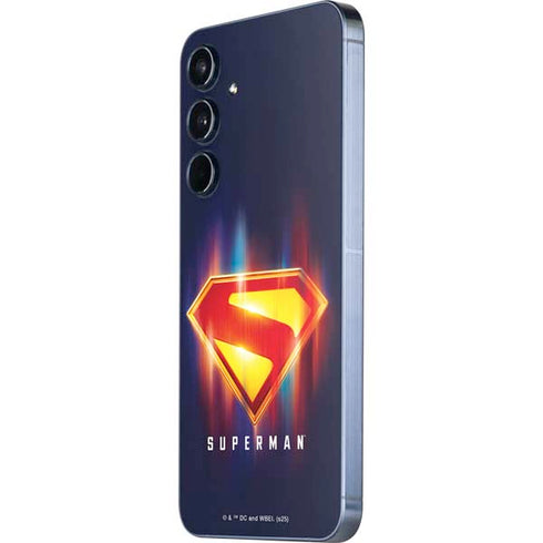 Superman 2025 Energy Shield Neon Emblem Galaxy A55 5G Skin